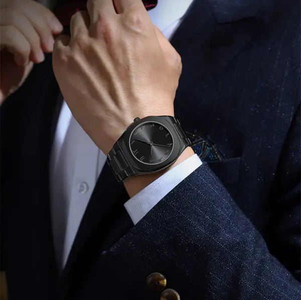 Black Aura Arbic Watch