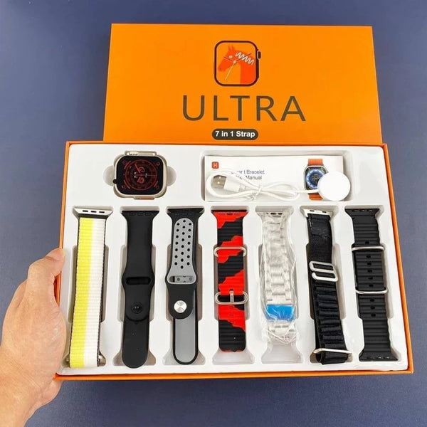 Ultra 7 in 1 Smart Watch | 7 Pairs of Straps